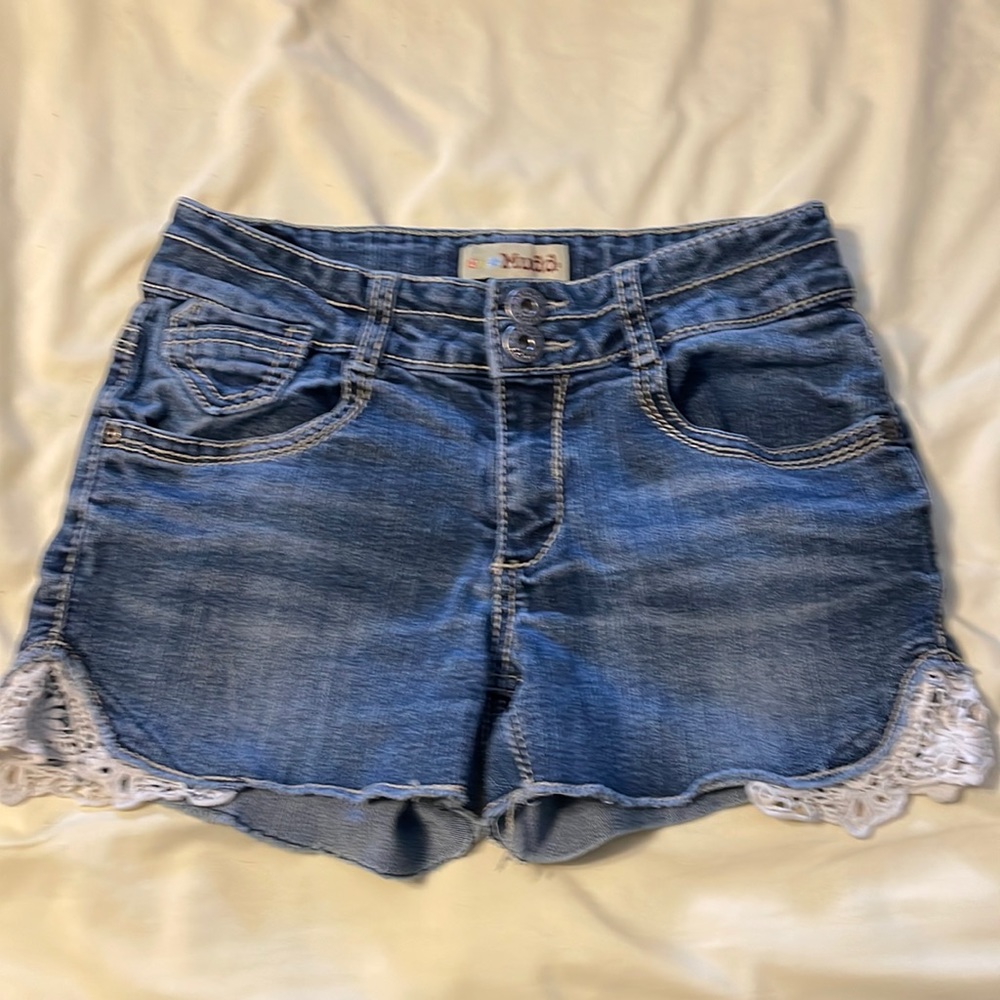 Mudd Girls jean shorts size 14